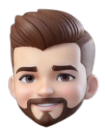 animated version of Matthew's face, made to appear as a sticker