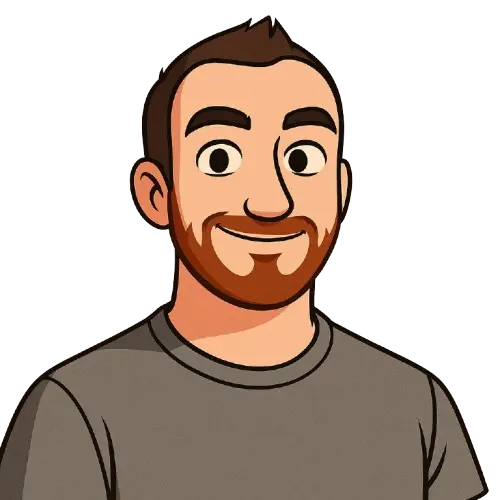 a cartoon-ish version of a photo of Matthew